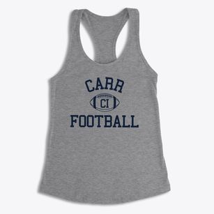 Carr Intermediate School Classic Football Women's Racerback Tank