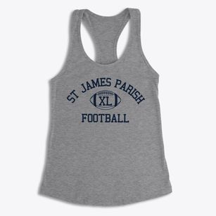St James Parish Classic Football Women's Racerback Tank