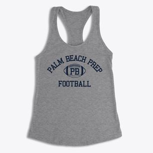 Palm Beach Prep School Classic Football Women's Racerback Tank