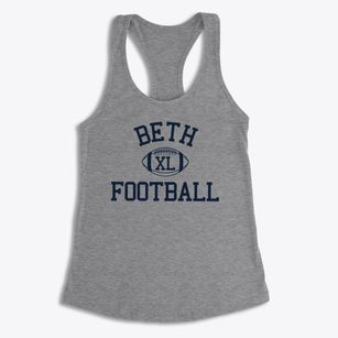 Beth Jacob School Of Miami Classic Football Women's Racerback Tank
