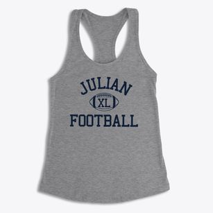 Julian High School Classic Football Women's Racerback Tank