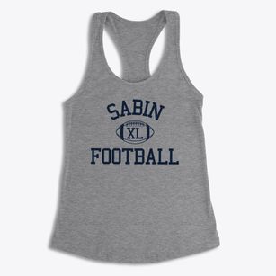 Sabin Magnet School Classic Football Women's Racerback Tank