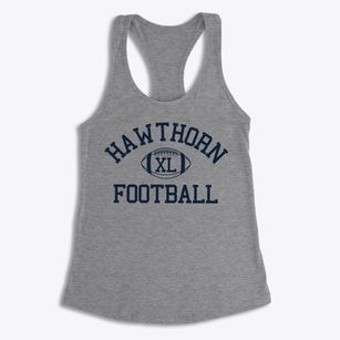 Hawthorn Junior High School Classic Football Women's Racerback Tank