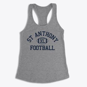 St Anthony Parish Classic Football Women's Racerback Tank