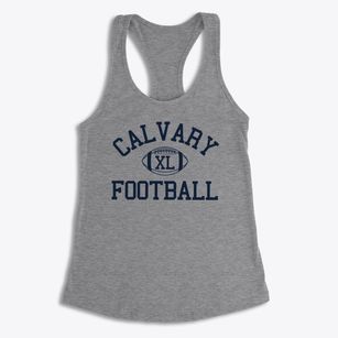 Calvary Christian School Classic Football Women's Racerback Tank