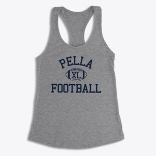 Pella Christian High School Classic Football Women's Racerback Tank