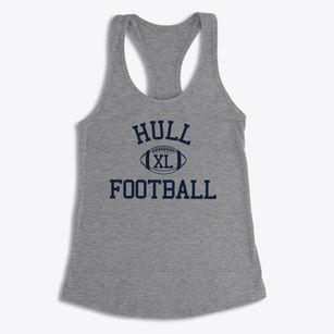 Hull Christian School Classic Football Women's Racerback Tank