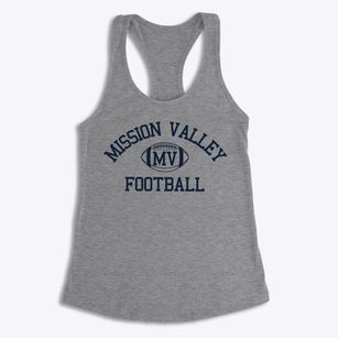 Mission Valley High School Classic Football Women's Racerback Tank