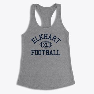 Elkhart High School Classic Football Women's Racerback Tank
