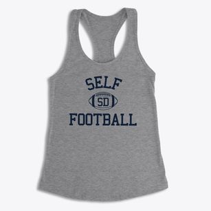 Self Development Charter School Classic Football Women's Racerback Tank