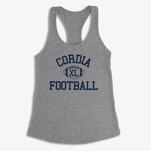 Cordia School Classic Football Women's Racerback Tank