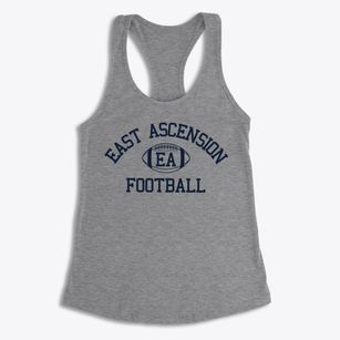 East Ascension High School Classic Football Women's Racerback Tank