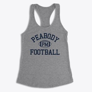 Peabody Magnet High School Classic Football Women's Racerback Tank