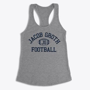 Jacob Groth High School Classic Football Women's Racerback Tank