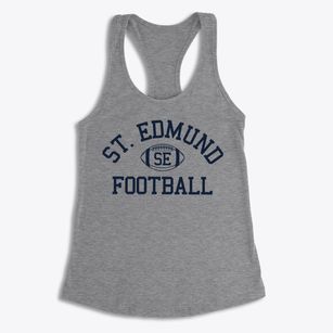St. Edmund High School Classic Football Women's Racerback Tank