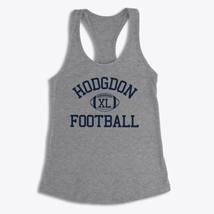 Hodgdon High School Classic Football Women's Racerback Tank