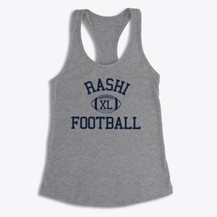 Rashi School Classic Football Women's Racerback Tank