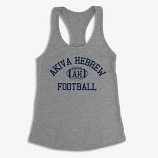 Akiva Hebrew Day School Classic Football Women's Racerback Tank