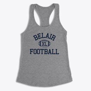 Belair Math & Science Magnet School Classic Football Women's Racerback Tank