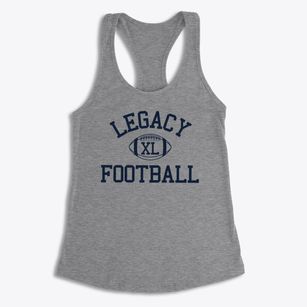 Legacy Christian School Classic Football Women's Racerback Tank