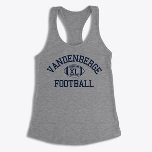 Vandenberge Junior High School Classic Football Women's Racerback Tank