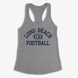 Long Beach High School Classic Football Women's Racerback Tank