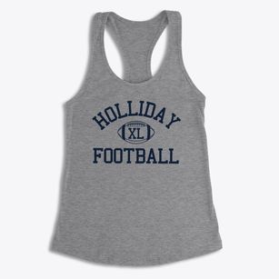 Holliday Montessori School Classic Football Women's Racerback Tank