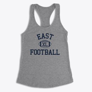East High School Classic Football Women's Racerback Tank