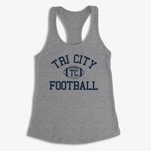 Tri City Christian School Classic Football Women's Racerback Tank