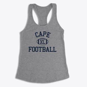 Cape Christian School Classic Football Women's Racerback Tank