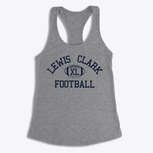 Lewis & Clark Career Center Classic Football Women's Racerback Tank