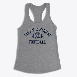 Tully C Knoles School Classic Football Women's Racerback Tank