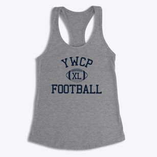 Young Women's College Prep Classic Football Women's Racerback Tank