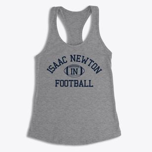 Isaac Newton Junior High School Classic Football Women's Racerback Tank