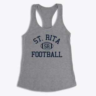 Saint Rita School Classic Football Women's Racerback Tank