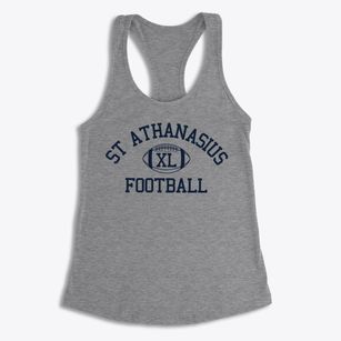 St Athanasius Parish Classic Football Women's Racerback Tank