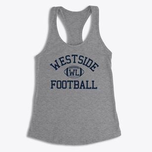 Westside Leadership Magnet School Classic Football Women's Racerback Tank
