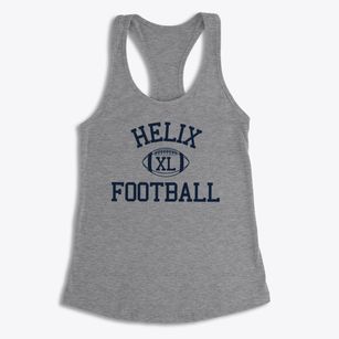 Helix High School Classic Football Women's Racerback Tank