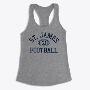 Saint James School Classic Football Women's Racerback Tank