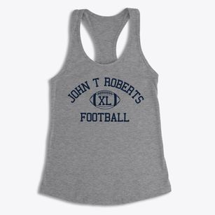 John T Roberts K-8 School Classic Football Women's Racerback Tank