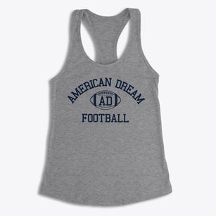 American Dream School Classic Football Women's Racerback Tank