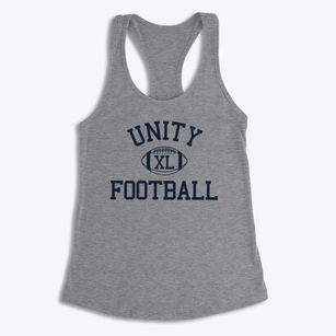 Unity Urban Center For Technology High School Classic Football Women's Racerback Tank