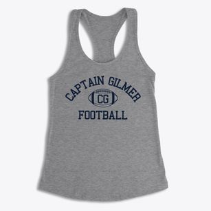 Captain Gilmer School Classic Football Women's Racerback Tank