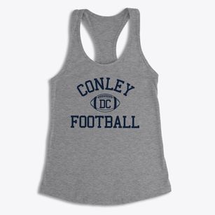 D.h. Conley High School Classic Football Women's Racerback Tank