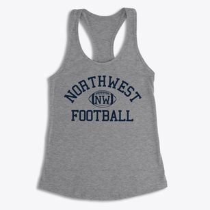 Northwest Guilford High School Classic Football Women's Racerback Tank