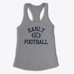 Early Childhood Center Classic Football Women's Racerback Tank