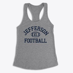 Jefferson Leadership Academies Classic Football Women's Racerback Tank