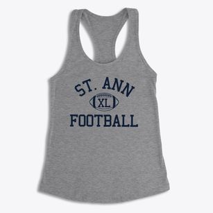 St. Ann Catholic Church Classic Football Women's Racerback Tank