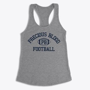 Precious Blood School Classic Football Women's Racerback Tank