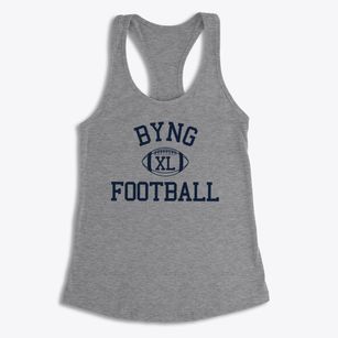 Byng High School Classic Football Women's Racerback Tank